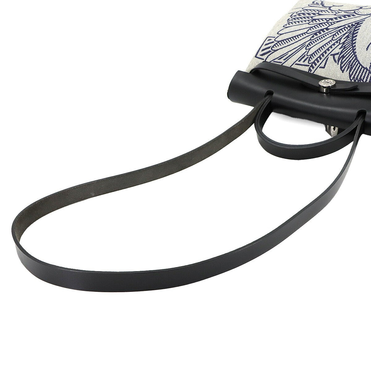 HERMES HerBag Zip PM PEGASE POP 2way Bag Vache Hunter Toile H Grey Y 903028765