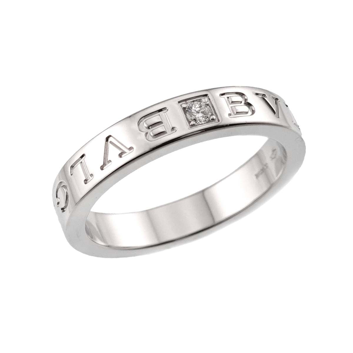 BVLGARI B-ZERO1 Diamond 1P Ring 18K WG 750 size8.75(US) 903316563