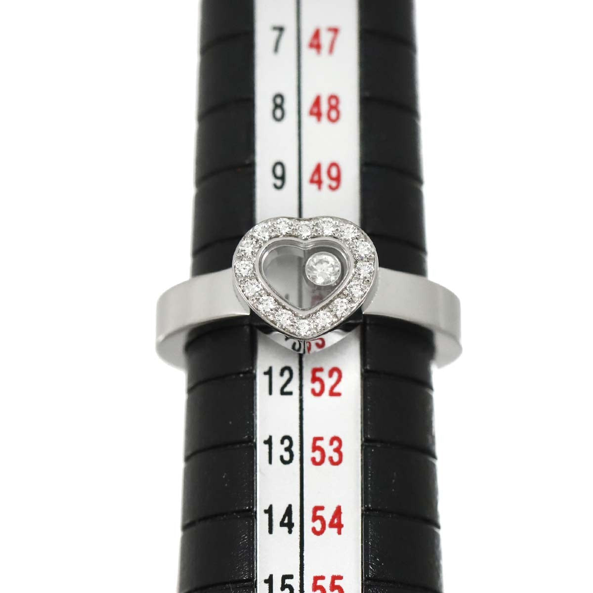 Chopard Happy Diamond Heart Ring 18K White Gold 750 Size6(US) 903192335