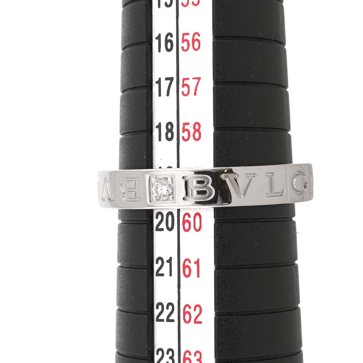 BVLGARI B-ZERO1 Diamond 1P Ring 18K WG 750 size8.75(US) 903316564