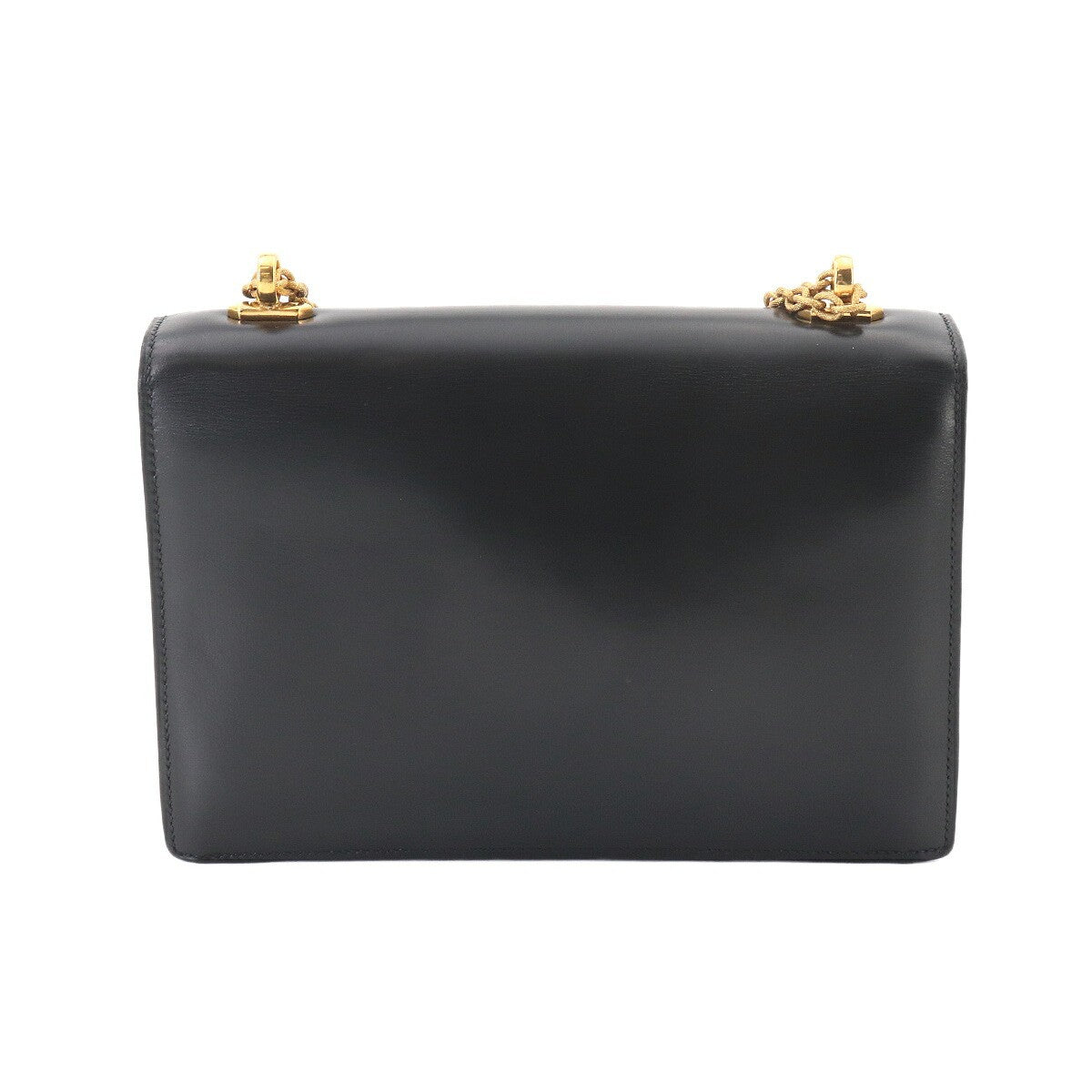 HERMES Alcazar Shoulder Bag Box Calf Leather Black Vintage Antique 903273381