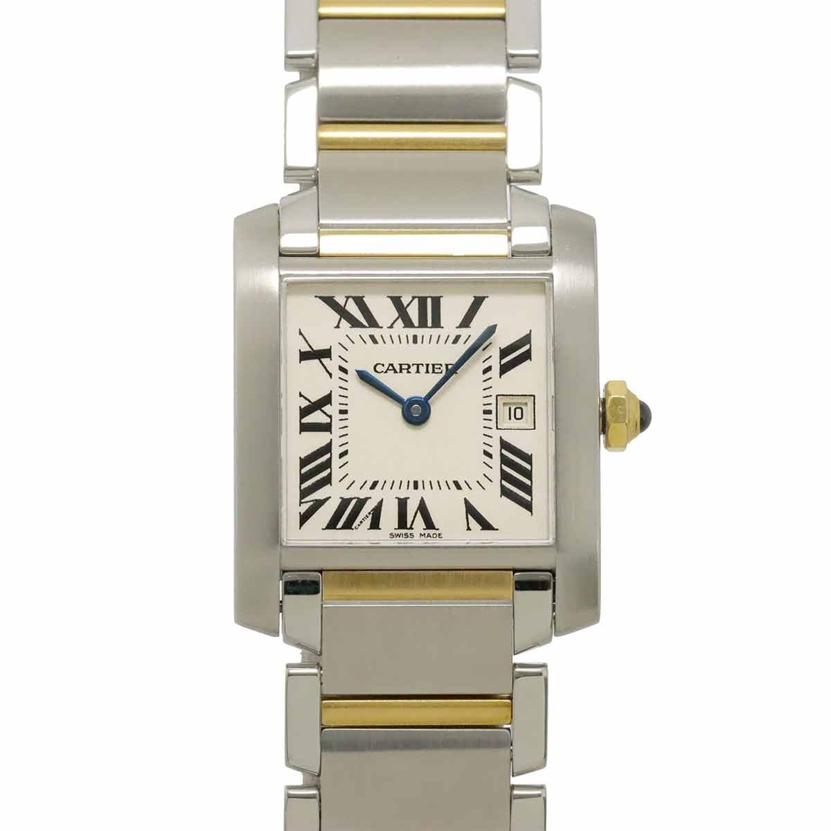 Cartier Tank Francaise MM W51012Q4 Quartz 750 YG Cream Dial Boys 903102000