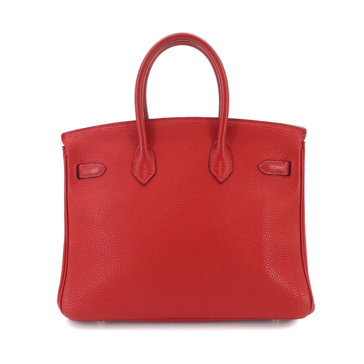 HERMES Birkin 25 Veau Togo Rouge vif Hand Bag Purse 903324102