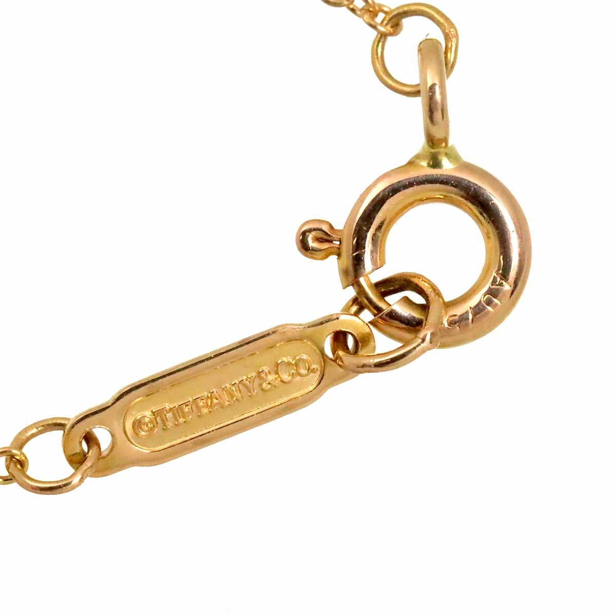 TIFFANY Co. Atlas Key Diamond Necklace 18K Pink Gold 750 903244164
