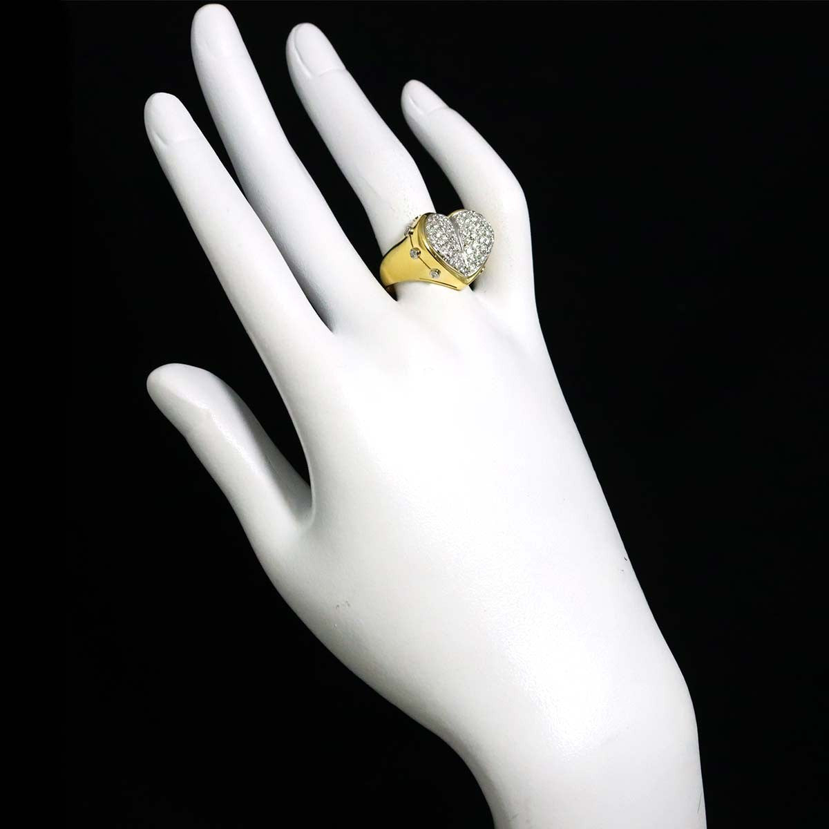 Ponte Vecchio Diamond 0.74ct Ring 18K YG WG 750 size7.5(US) 903106617