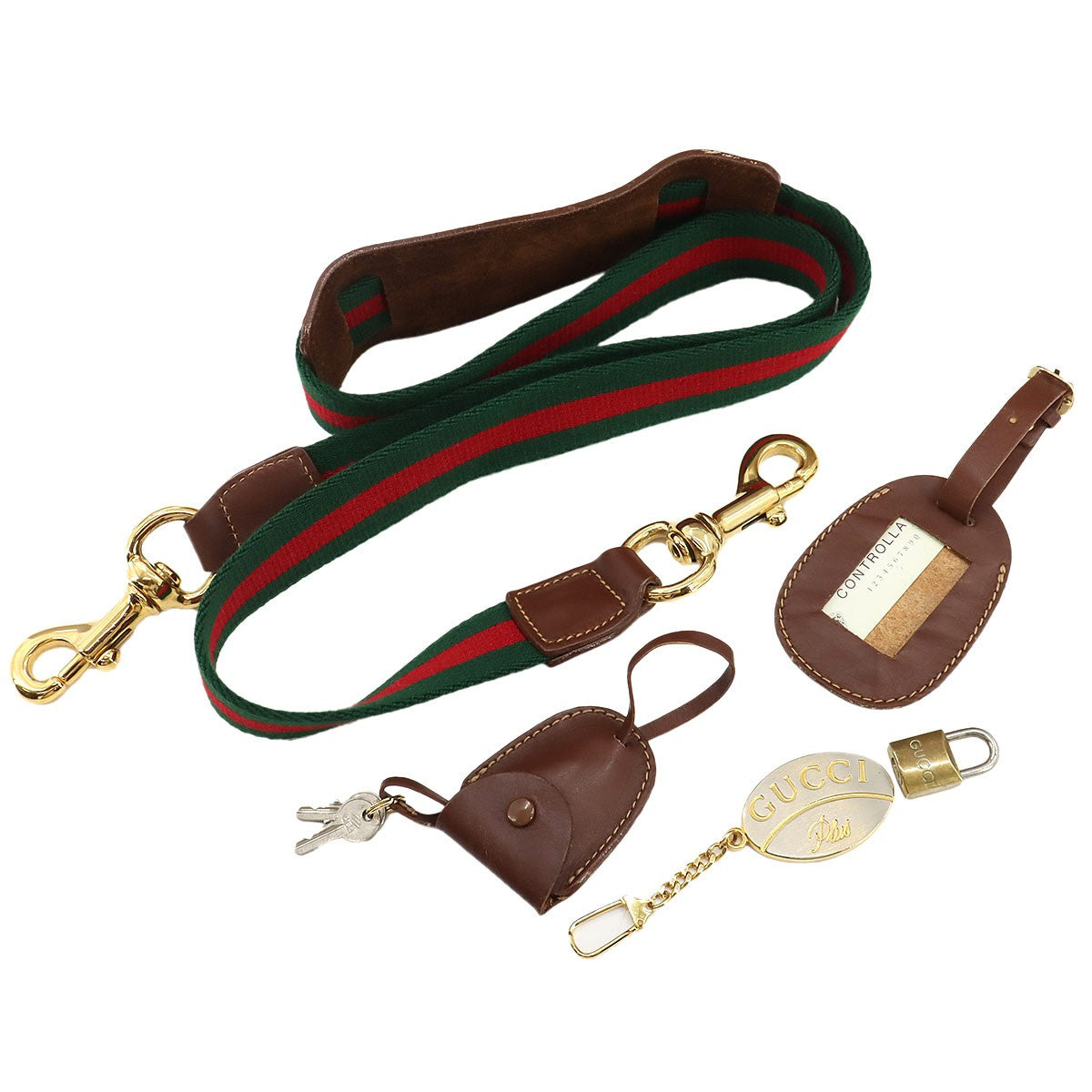 GUCCI GG Plus Boston Shoulder Bag PVC Leather Beige Brown Sherry Line 902562661