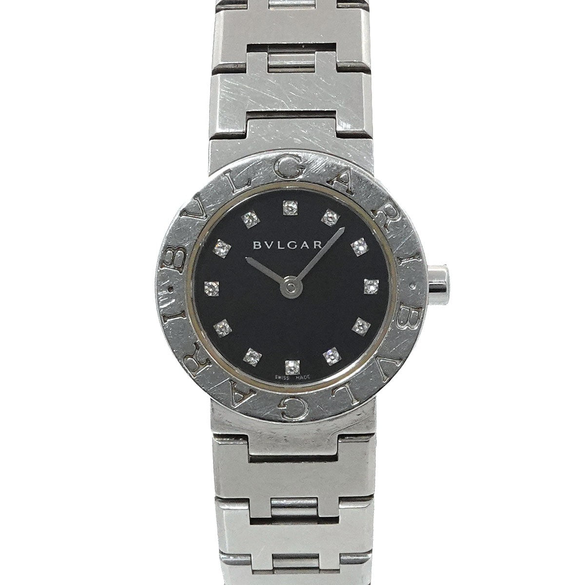 BVLGARI BVLGARIBVLGARI BB23SS 12P Diamond Quartz Silver Dial Ladies 903106030