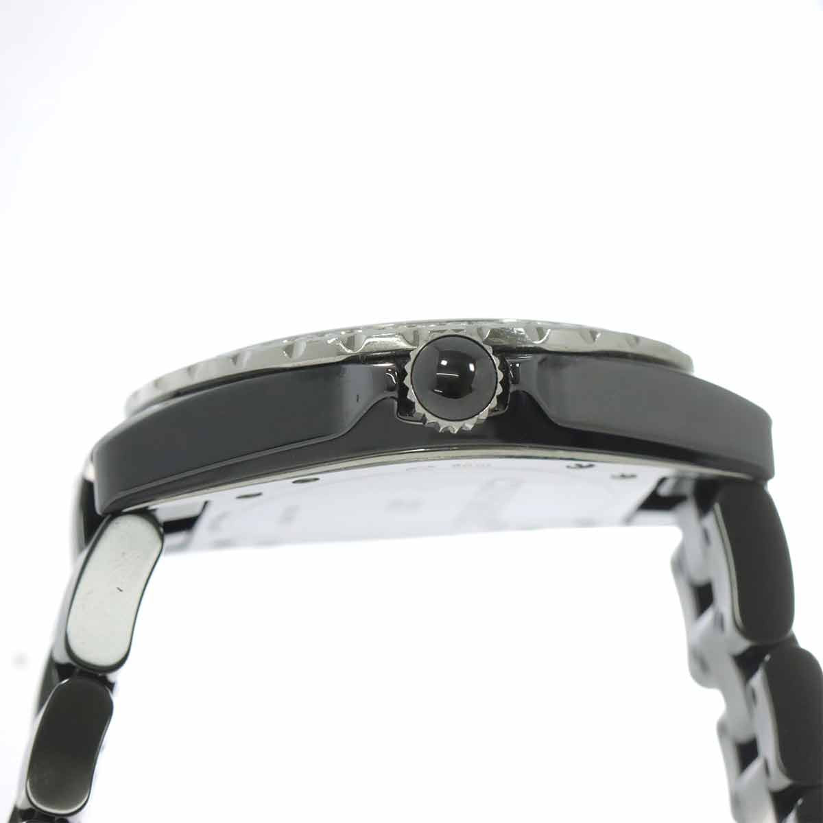 CHANEL J12 Bezel 8P Diamond Automatic Black Dial Mens H3109 Watch 902957064