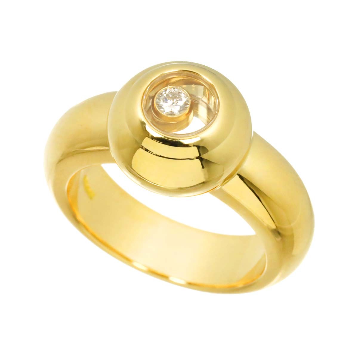 Chopard Happy Diamond Ring 18K YG 750 Size6.5-6.75(US) 903103934