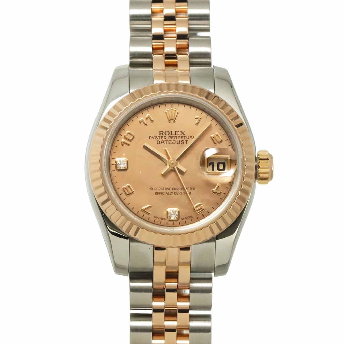 ROLEX Datejust 179171N2BR Serial D 2P Diamond Pink Gold Dust Dial 903016090