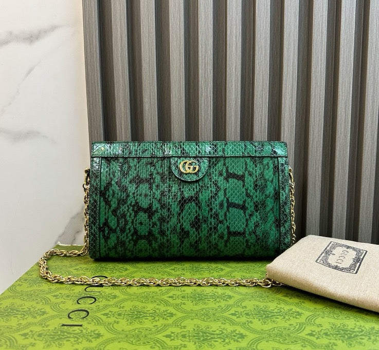 Gucci green snakeskin wallet bag 26 22509873