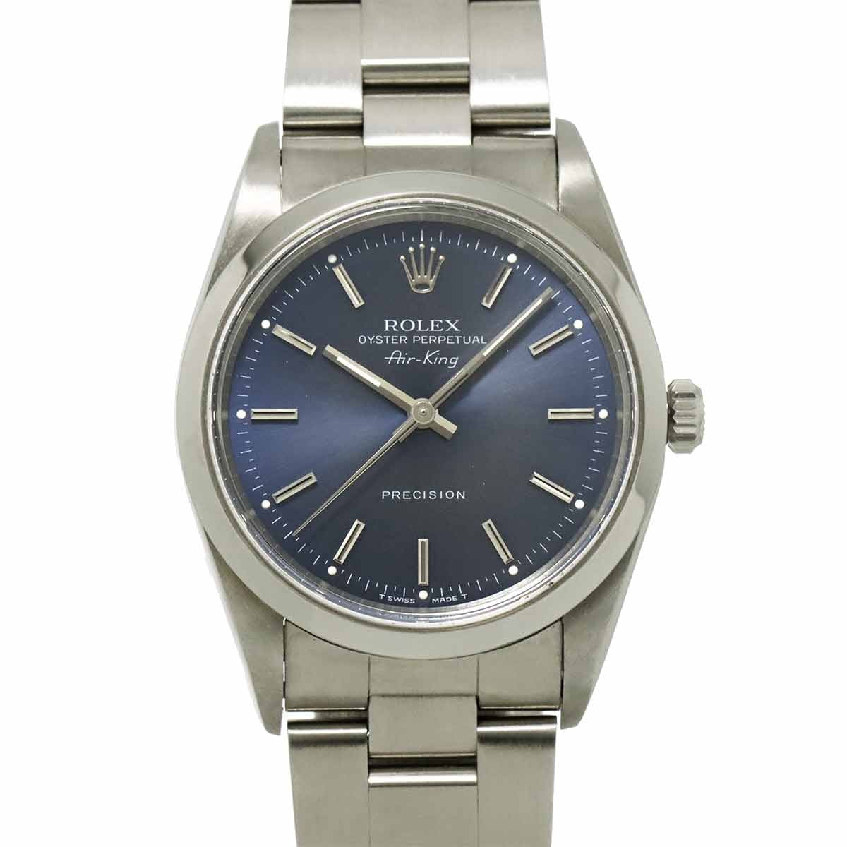 ROLEX Air King 14000 Serial X Automatic Blue Dial Mens Watch 903130140