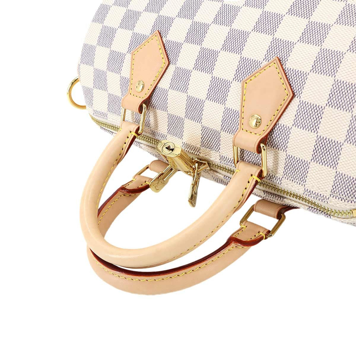 LOUIS VUITTON Damier Azur Speedy Bandouliere 25 Hand Bag N41374 Purse 902900025