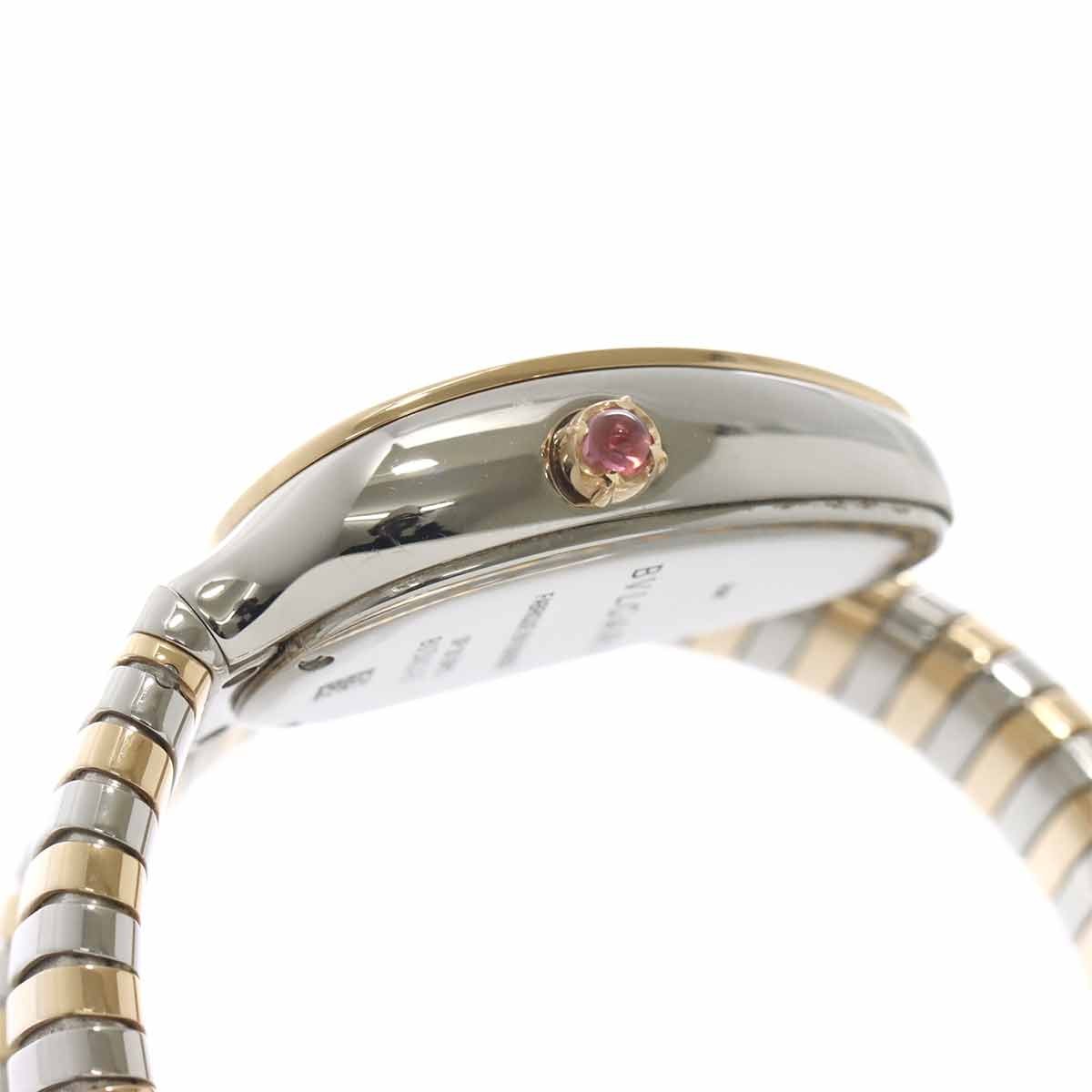 BVLGARI Serpenti Tubogas SP35SPG Quartz K18PG Quartz Silver Dial 903159255
