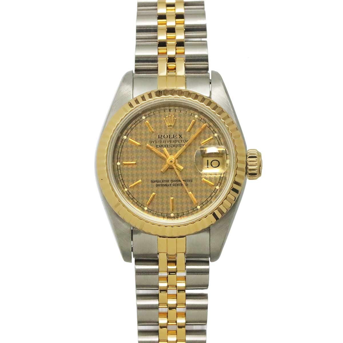 ROLEX Datejust 69173 Serial E Automatic Gold Dial 750 YG Ladies 903235090