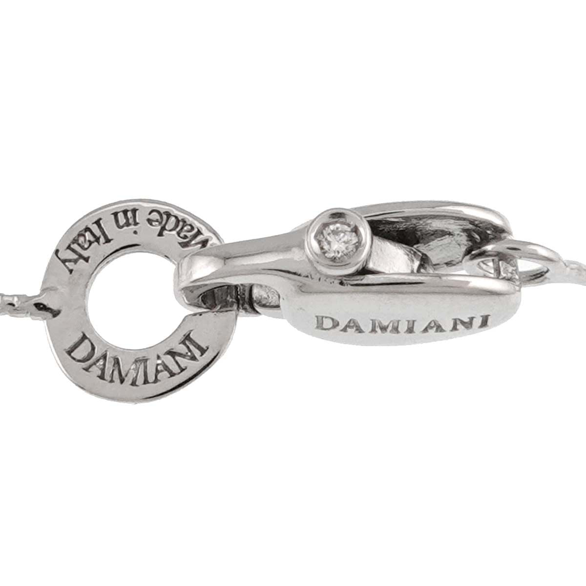 DAMIANI Diamond Cross Necklace 18K WG 750 903104684