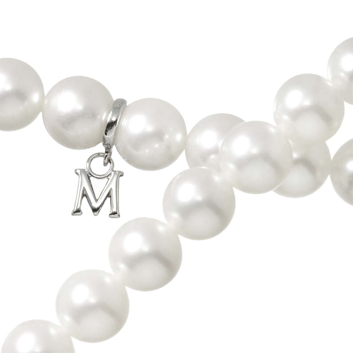 MIKIMOTO Akoya Pearl 8.7-6.4mm Necklace SV Silver 903104514