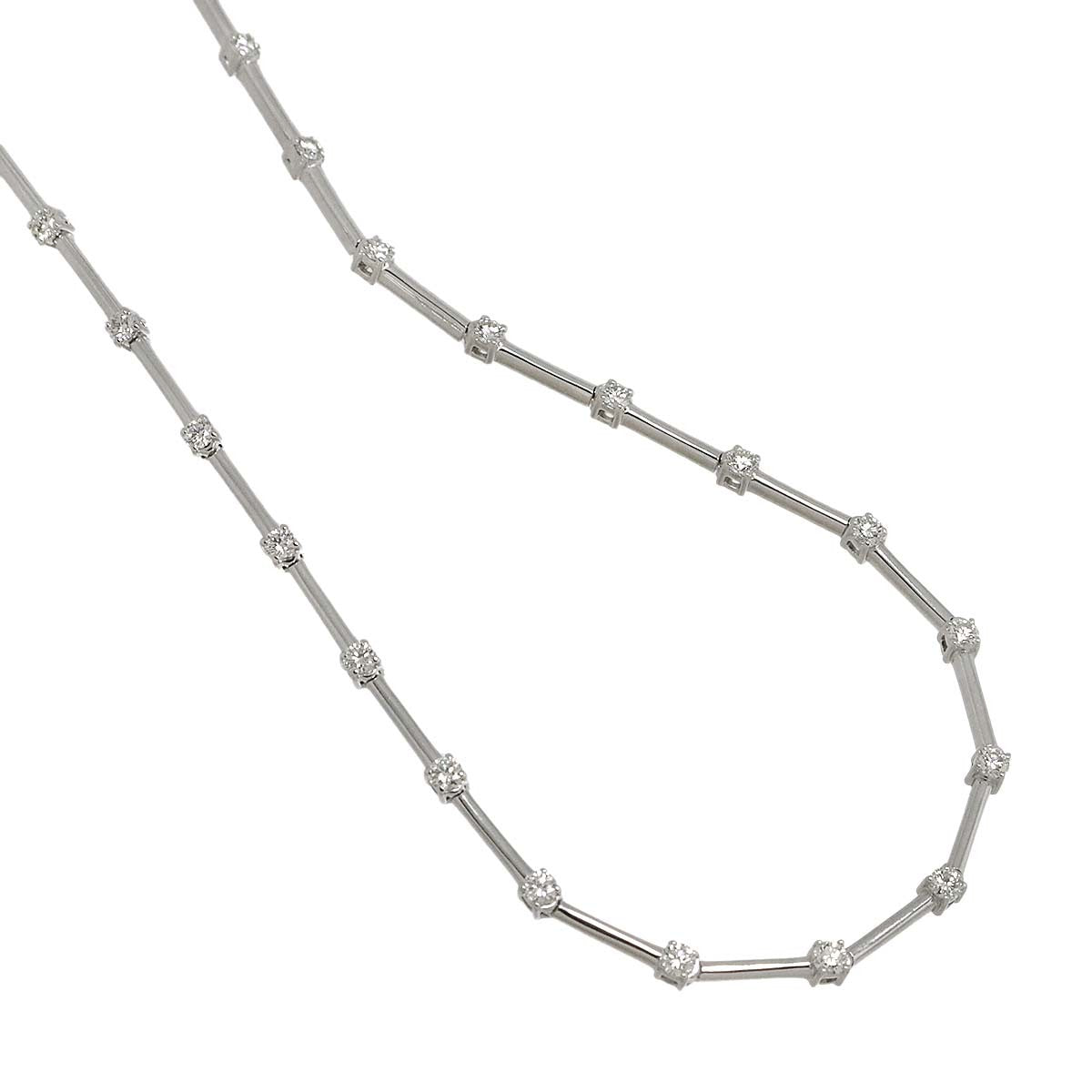 TASAKI Diamond 2.17ct Necklace 18K White Gold 750 903001932