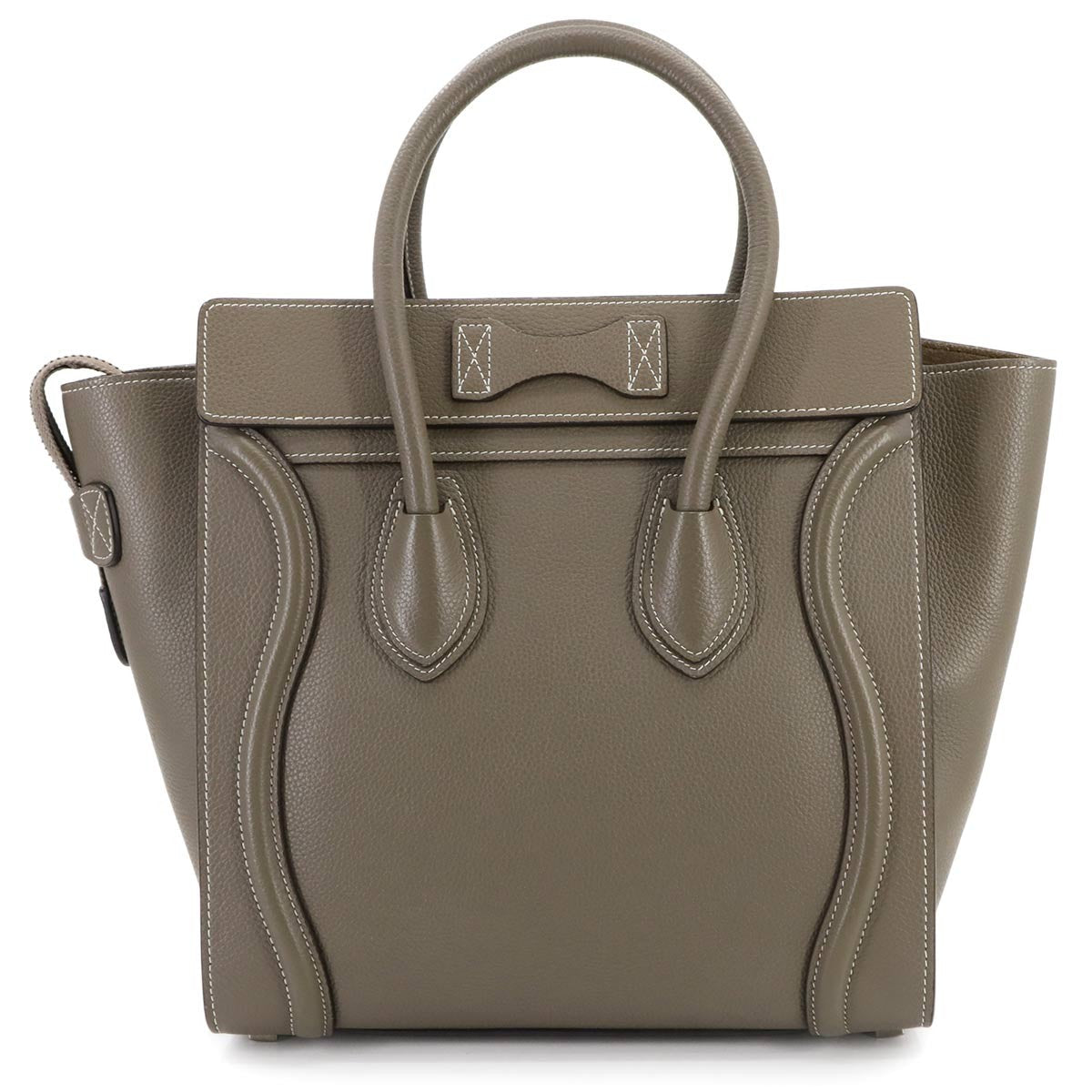 CELINE Luggage Micro Shopper Hand Bag Leather Souris 167793 Purse 903015702