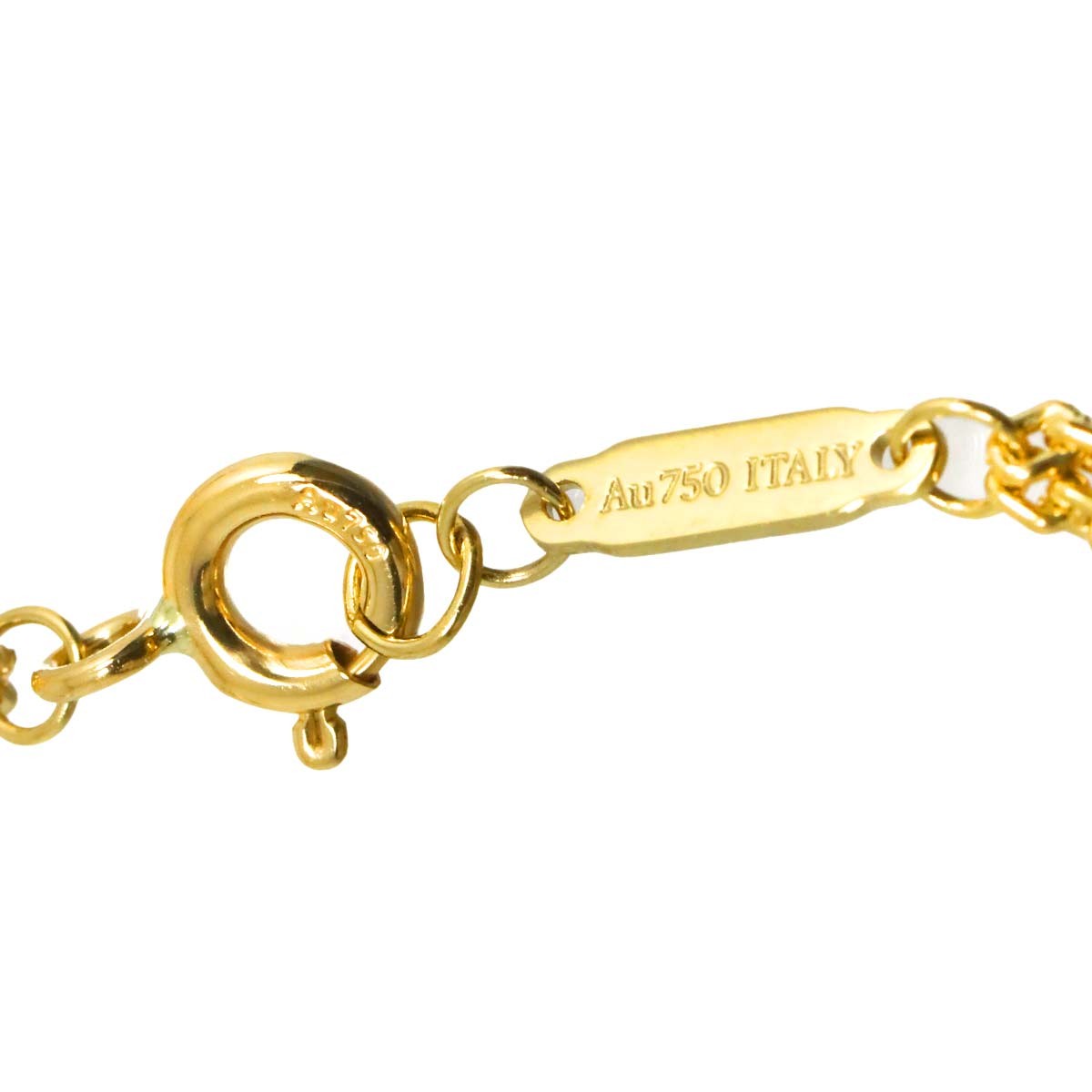 TIFFANY Co. Hardware Double Link Large Necklace 18K Yellow Gold 750 903088935