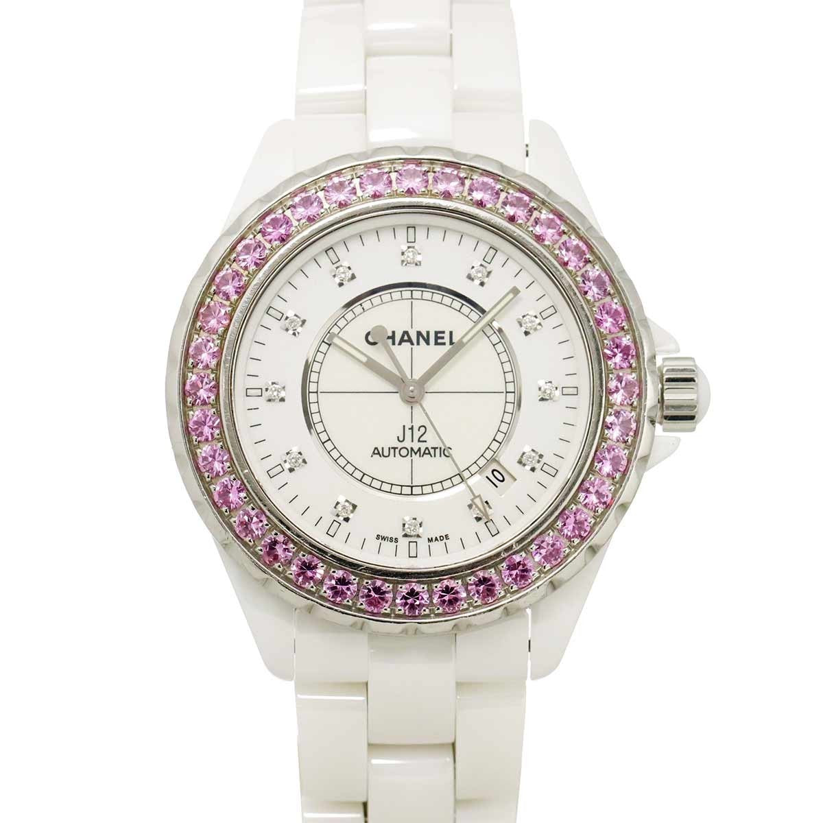 CHANEL J12 42mm H2011 Automatic Date 12P Diamond Pink Sapphire 903279250