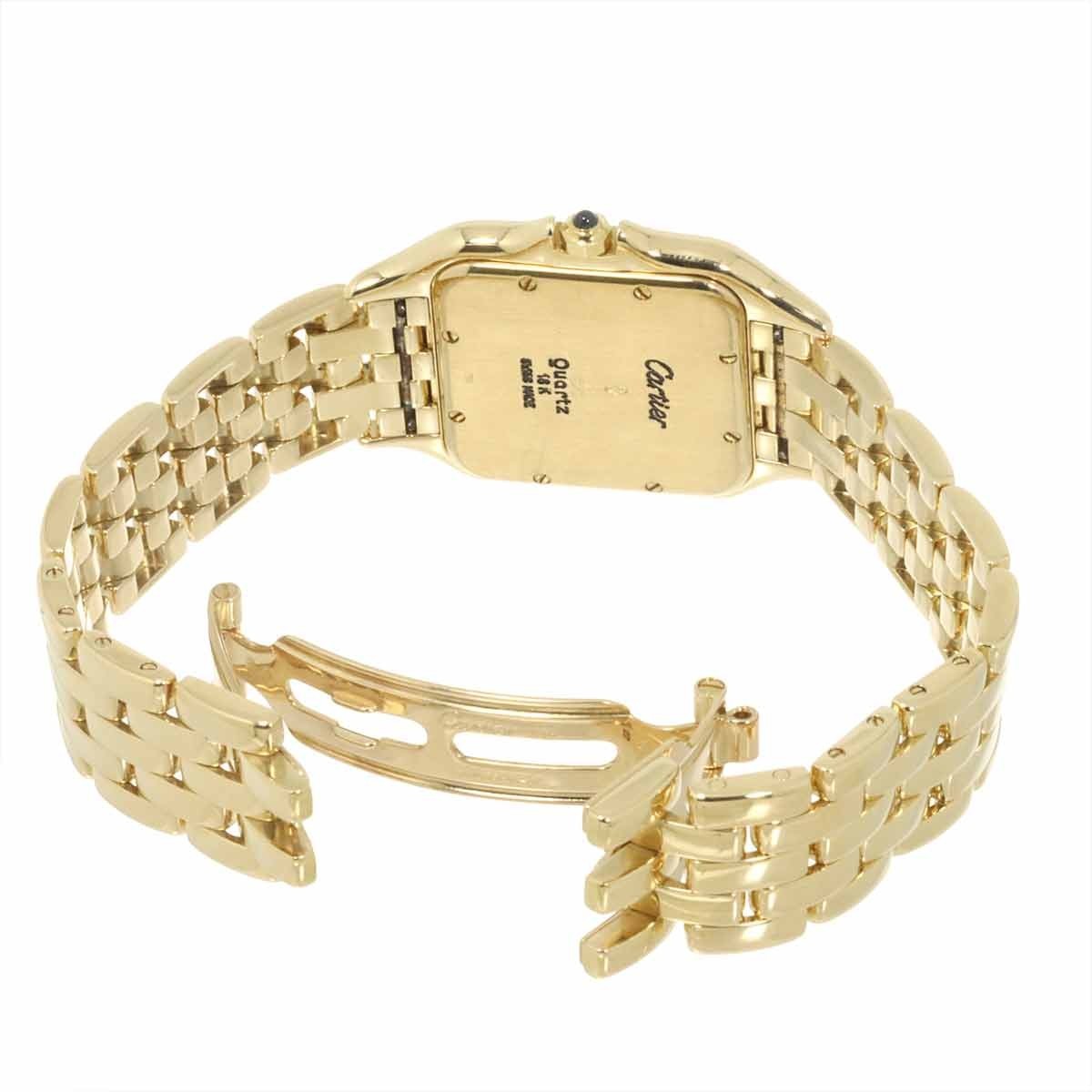 Cartier Panthere MM 83782747 750YG Quartz Date Cream Dial Boys Watch 903212293