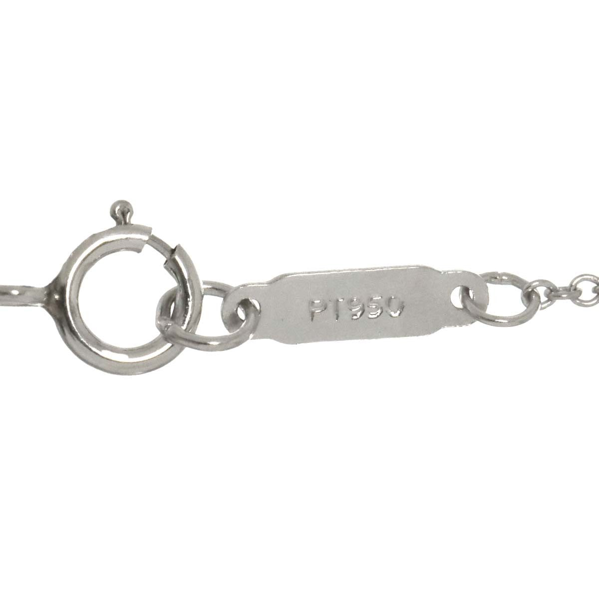 TIFFANY Co. Bezel Set Diamond Necklace Platinum 902915274