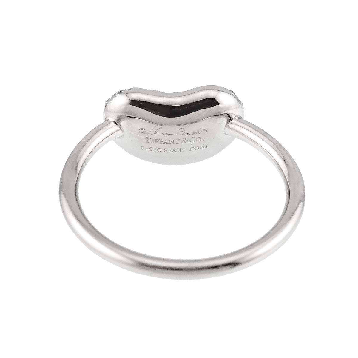 TIFFANY Co. Bean Diamond 0.38ct Ring Pt Platinum Size5.5-5.75(US) 903113382