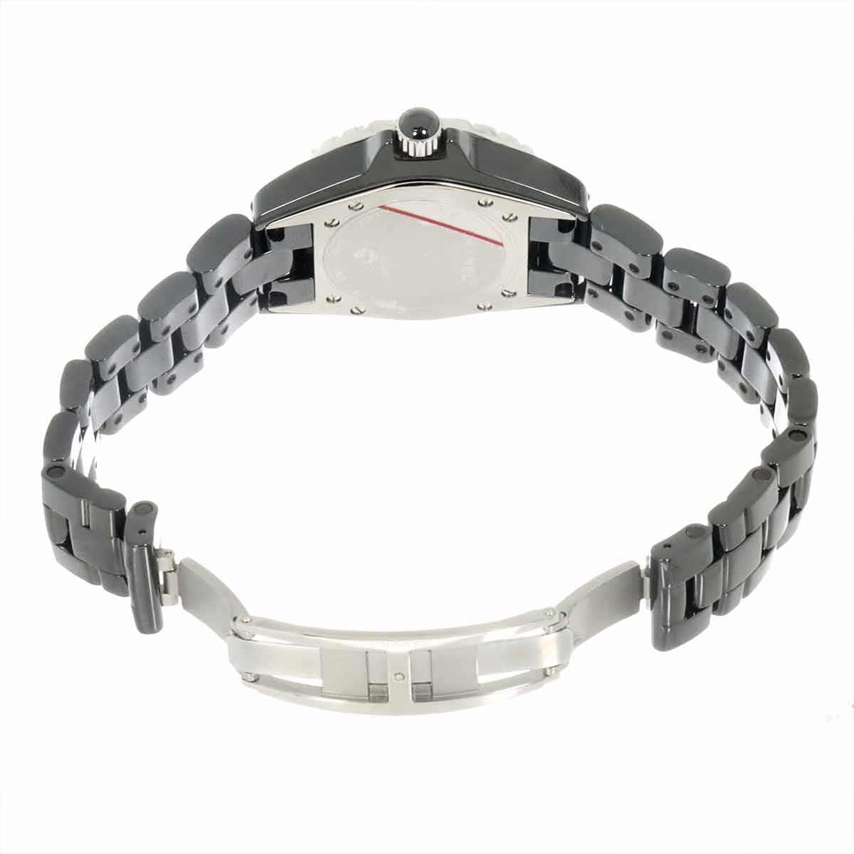 CHANEL J12 H0941 Black Diamond Bezel Quartz Black Dial Ladies Watch 903237534