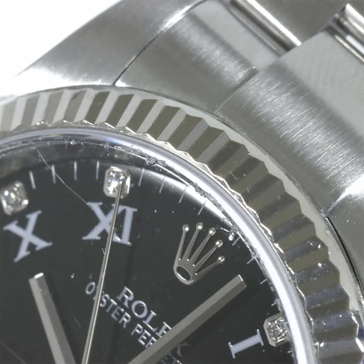 ROLEX Oyster Perpetual 116034G Serial Random 11P Diamon 750WG Automatic 903012327