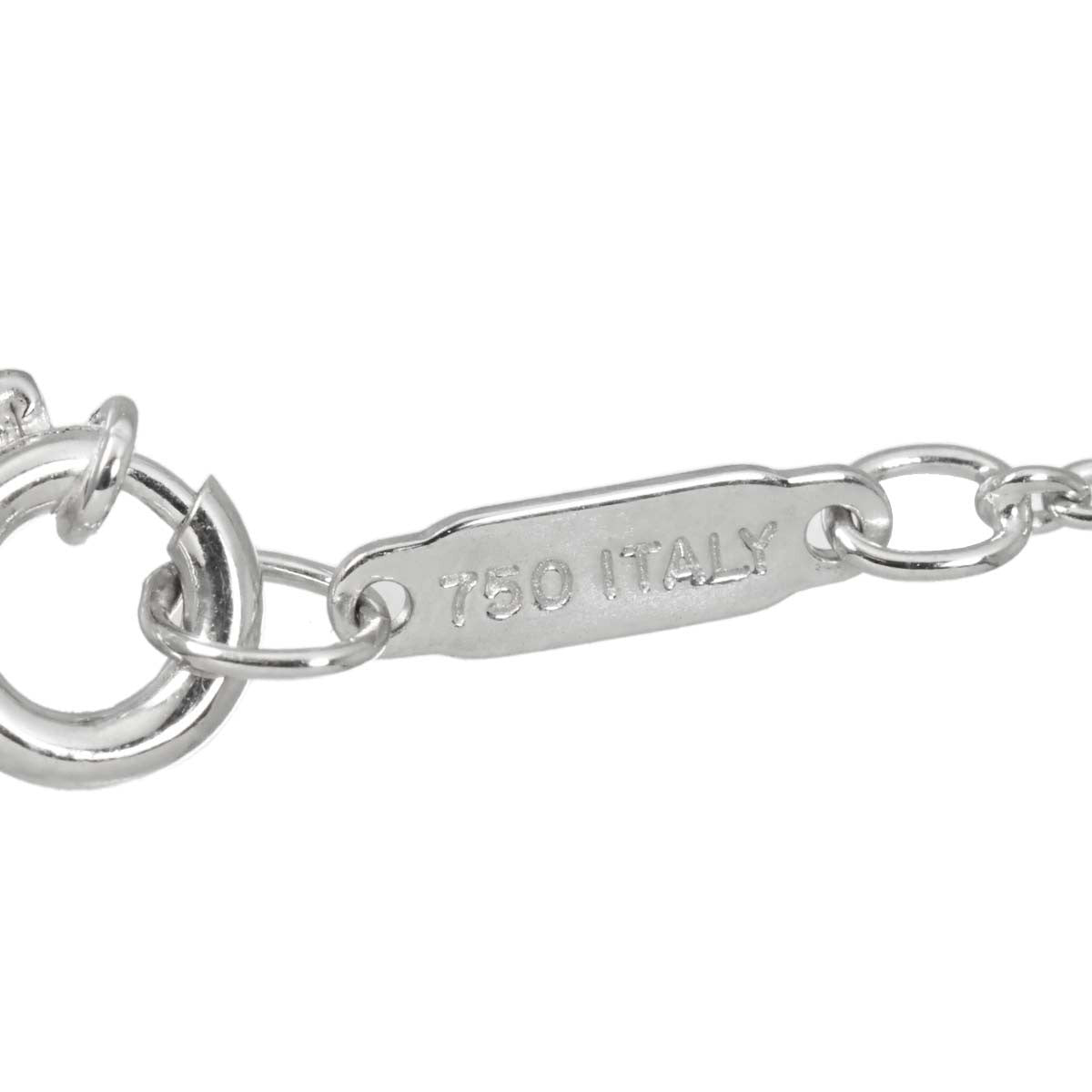 TIFFANY Co. Heart Diamond Necklace 18K WG White Gold 750 903184095