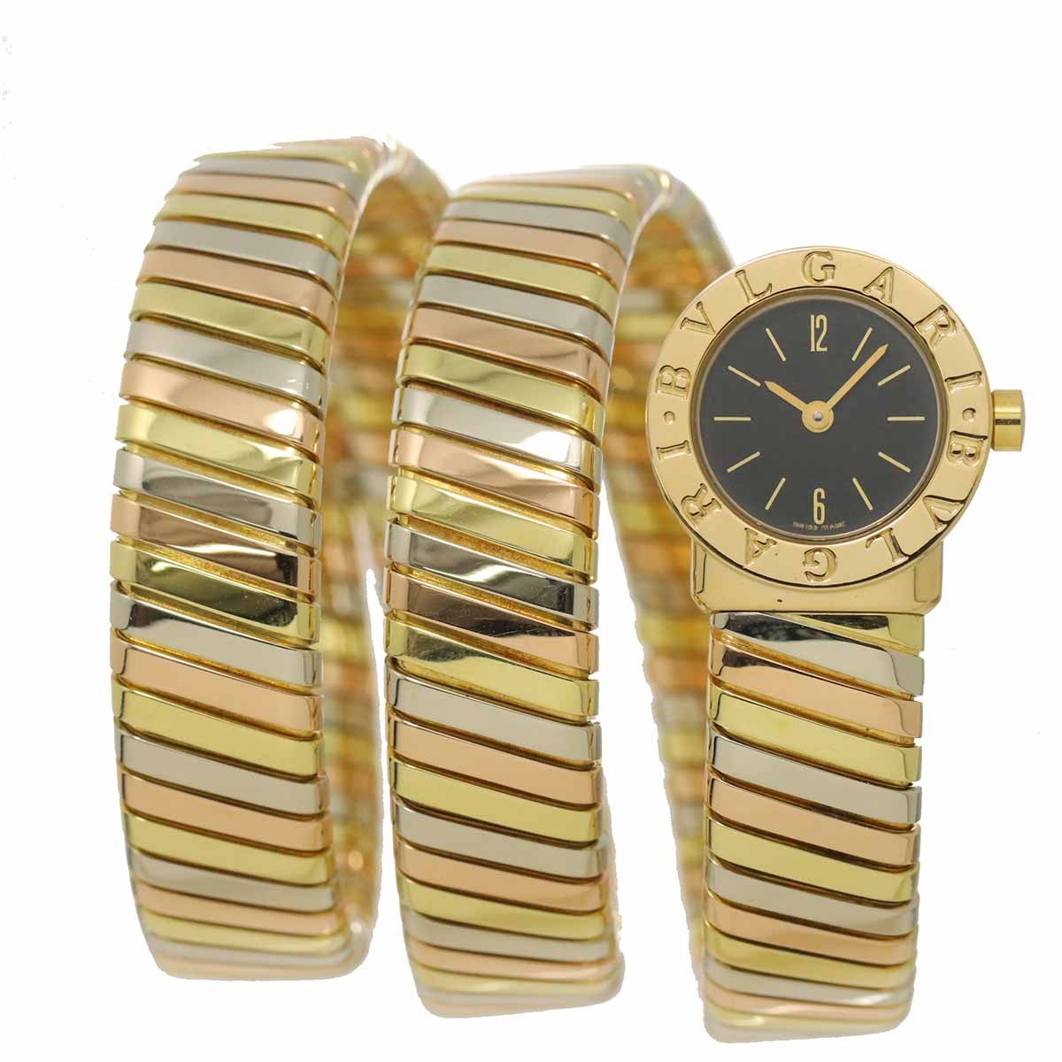 BVLGARI BVLGARIBVLGARI Tubogas BB191T Quartz K18YG K18WG K18PG Watch 903181610