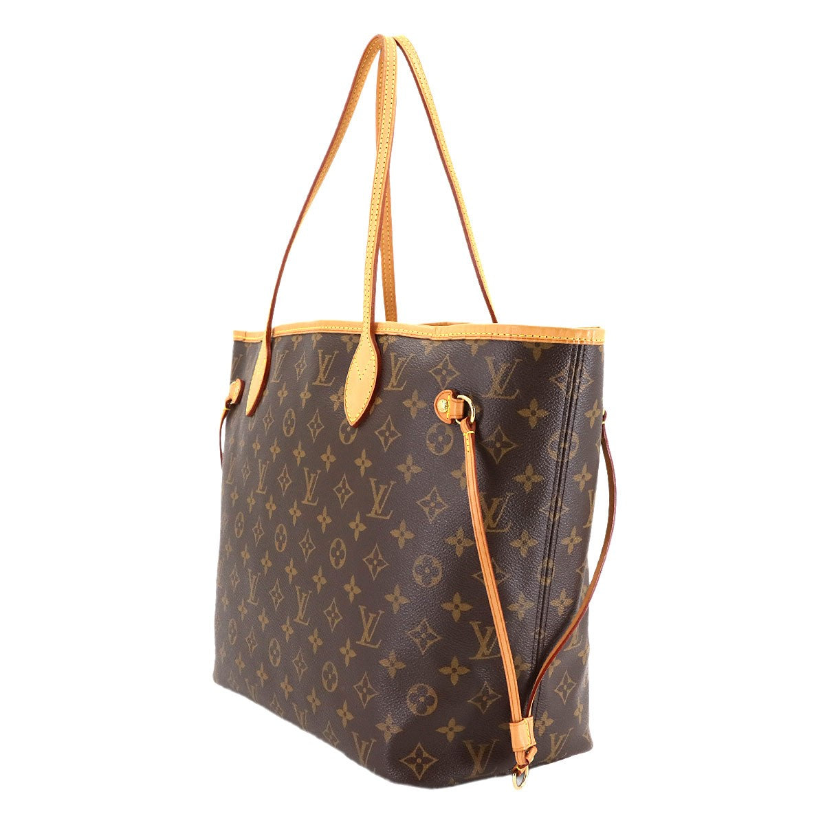 LOUIS VUITTON Monogram Neverfull MM Tote Bag Brown Beige M40156 Purse 903037473