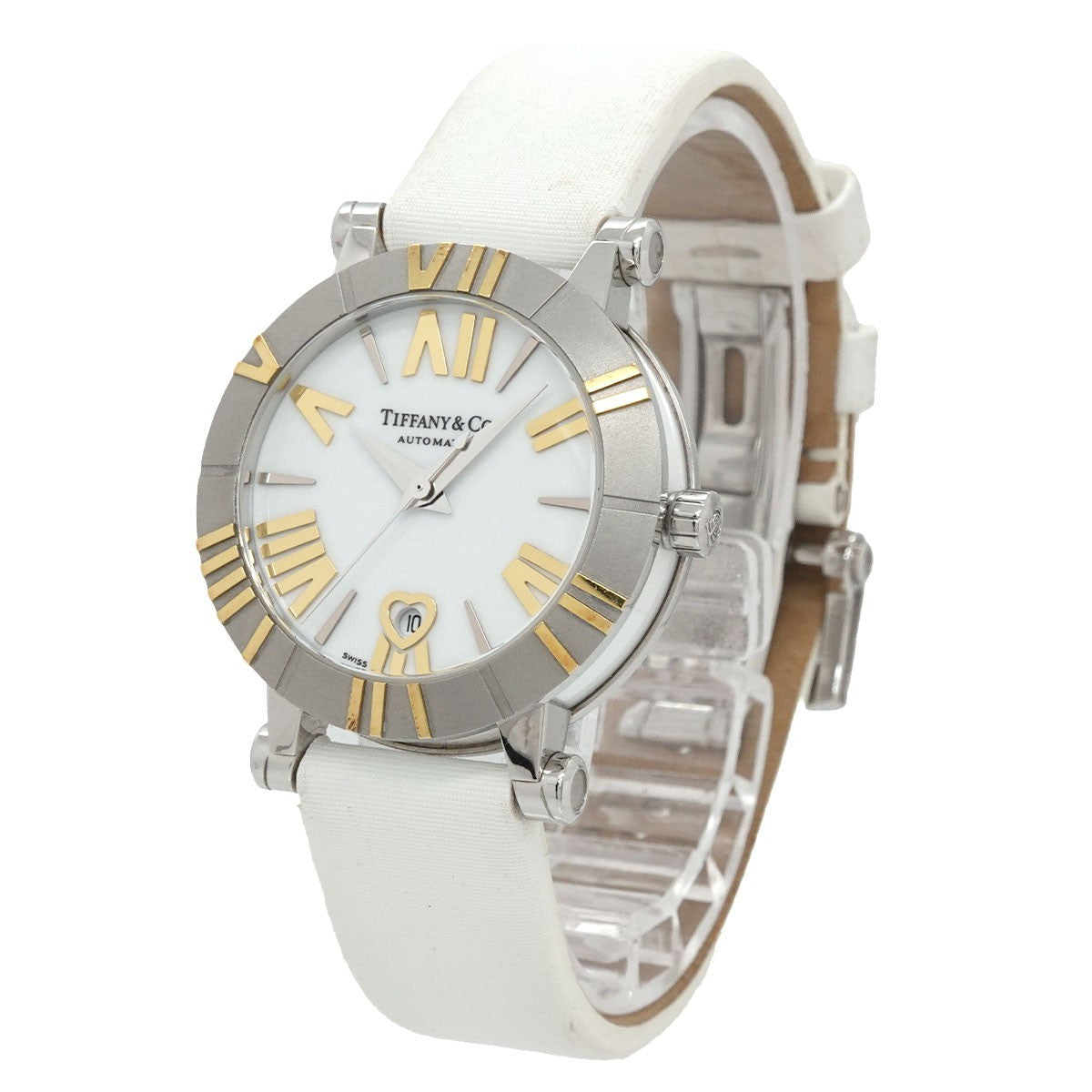 TIFFANY&Co. Atlas Z1300 68 16A20A41A Automatic Date White Ladies 903256732