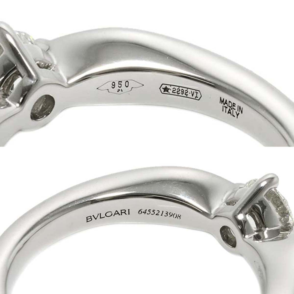 BVLGARI Diamond 0.30ct H/VS1/VG Ring Platinum size4-4.5(US) 9029115010