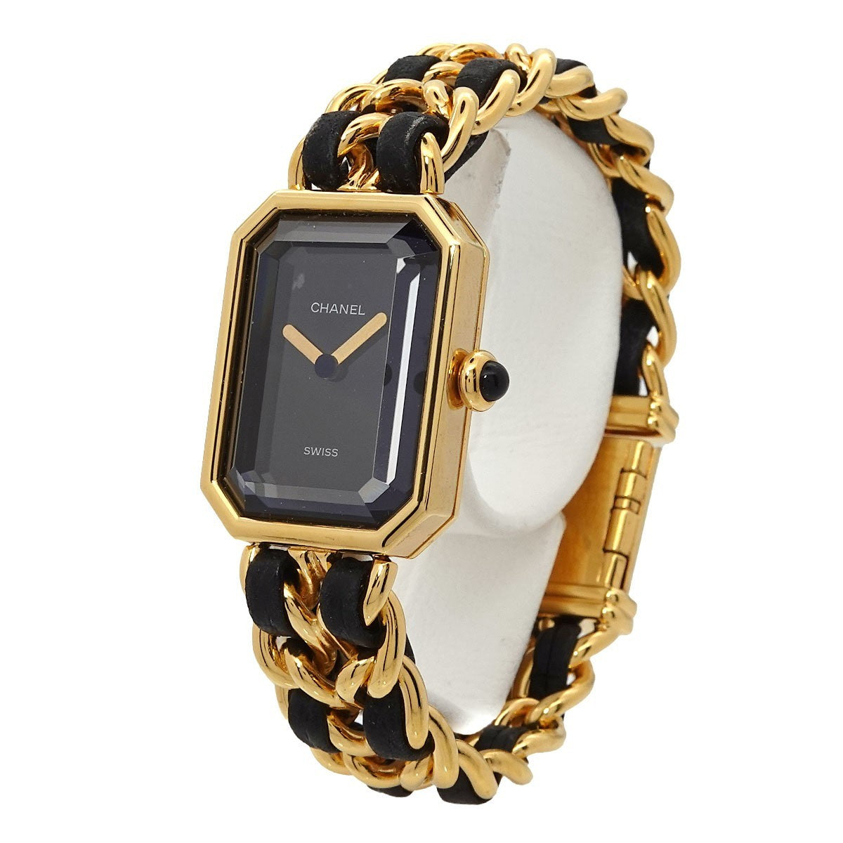 CHANEL Premiere Size S H0001 Vintage Quartz Black Dial Ladies Watch 902931121