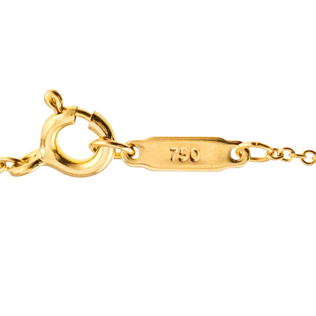 TIFFANY Co. Heart Clover Necklace 18K Yellow Gold 750 903218935