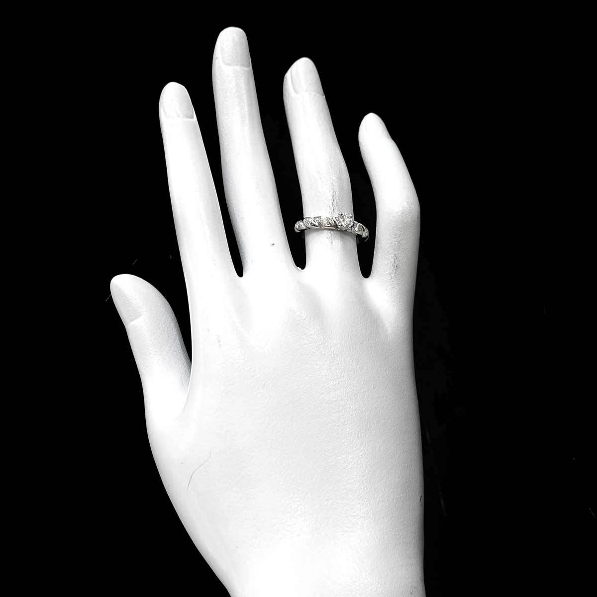 CHAUMET Diamond 0.27ct F/VVS1/EX Ring Pt size52 5.75-6(US) 902817266