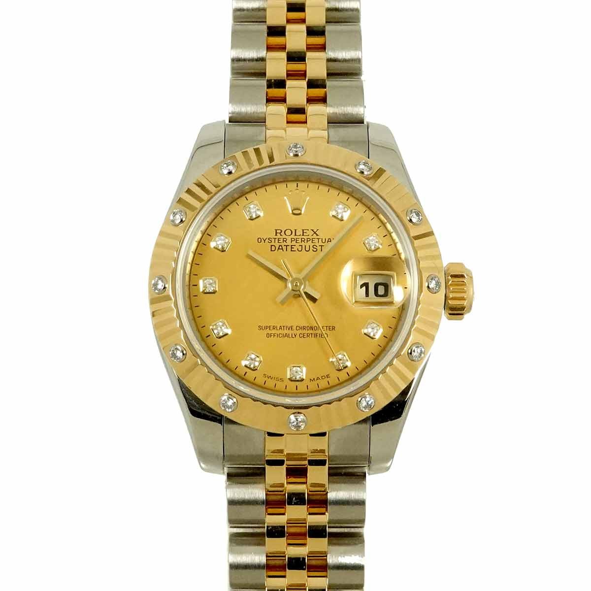 ROLEX Datejust 179313G Serial D Automatic 750 Yellow Gold Diamond 902907890