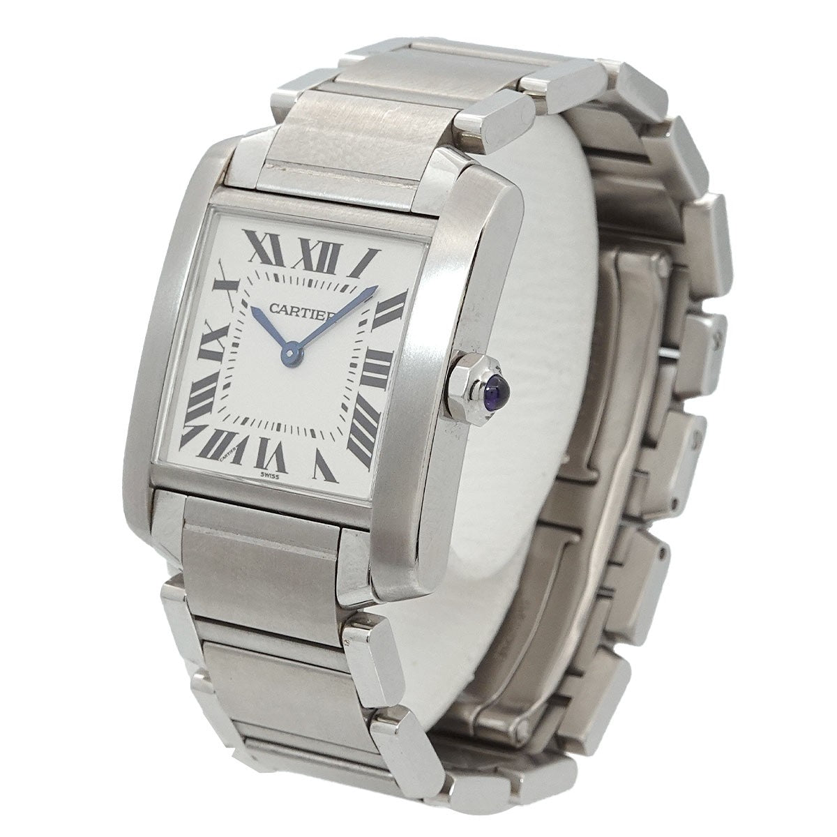 Cartier Tank Francaise MM W51003Q3 Quartz Cream Dial Boys Watch 902693521