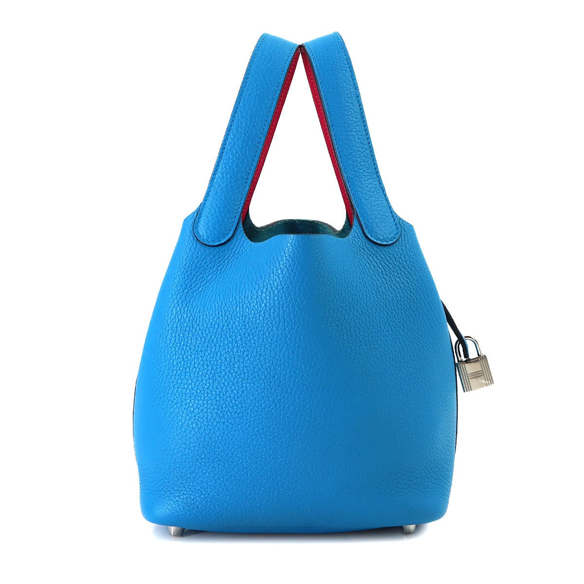 HERMES Picotin Lock Eclat PM Hand Bag Traurillon Clemence Blue Fride 903179781