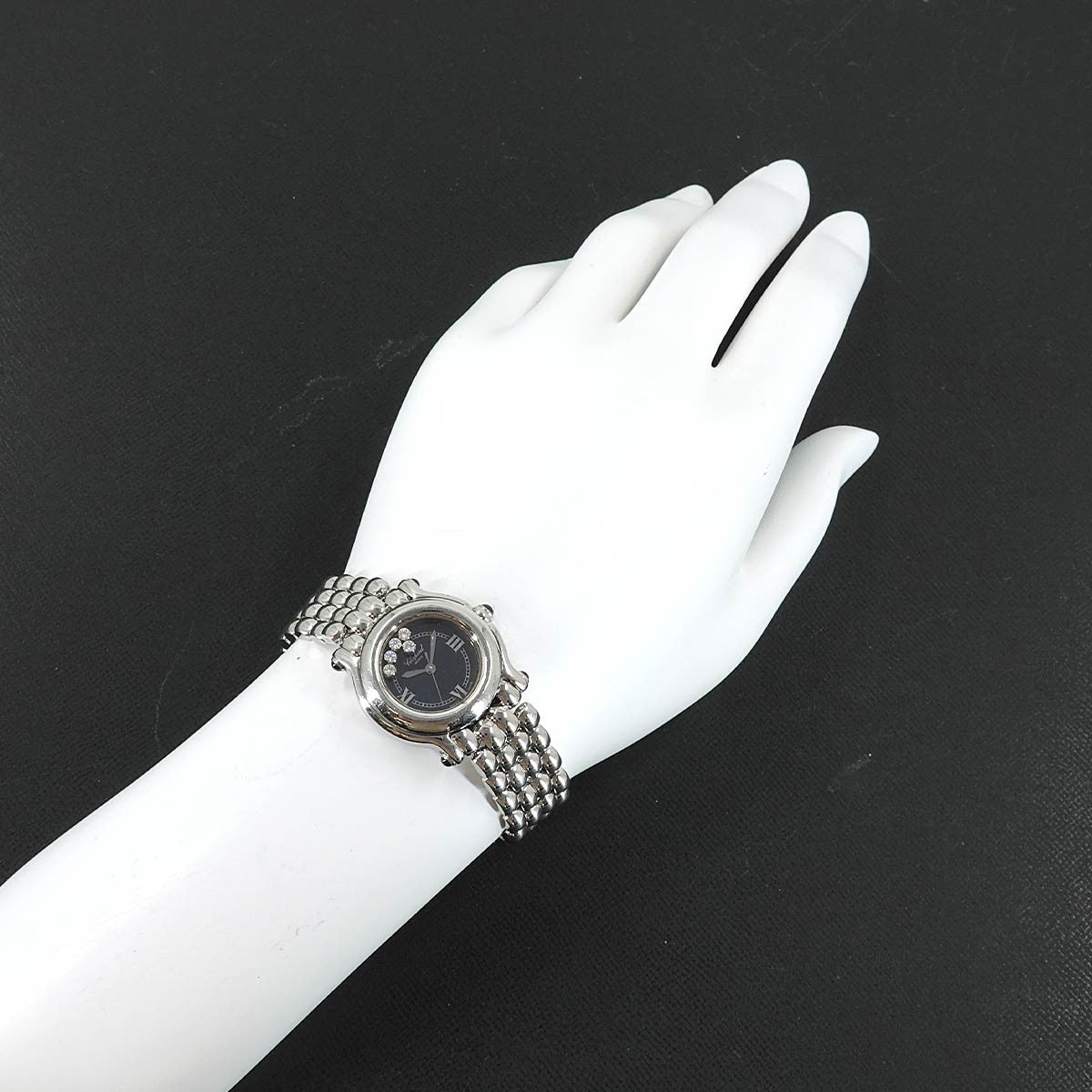 Chopard Happy Sport 27/8250-23 5P Diamond Black Dial Leadies Watch 903051482