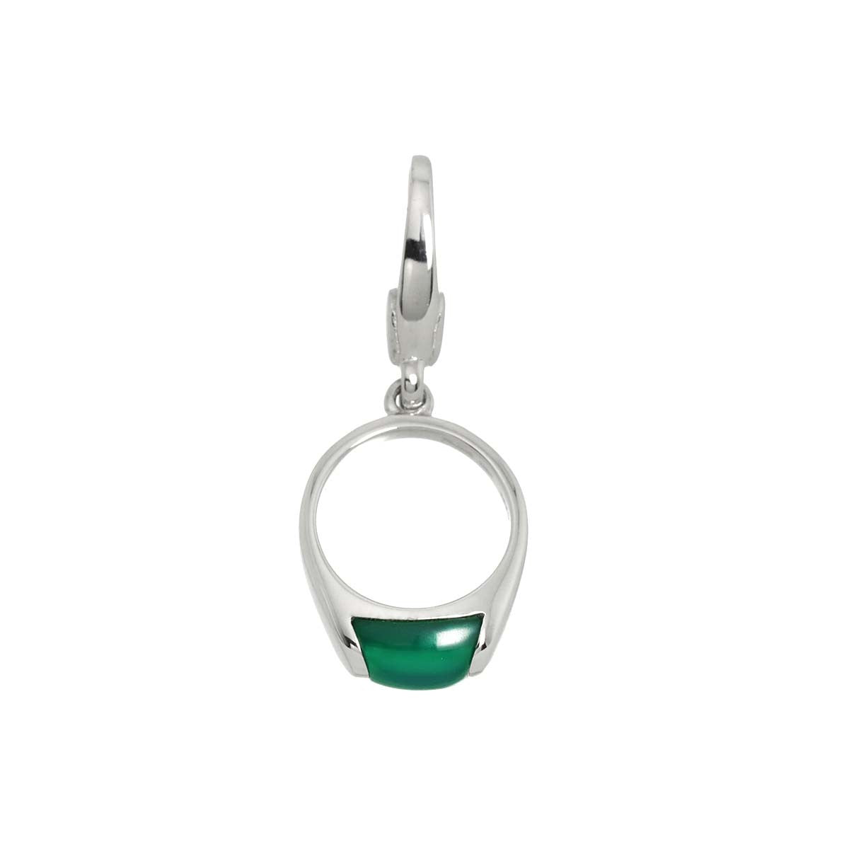 BVLGARI Chrysoprase Pendant Top 18K WG 750 903243740