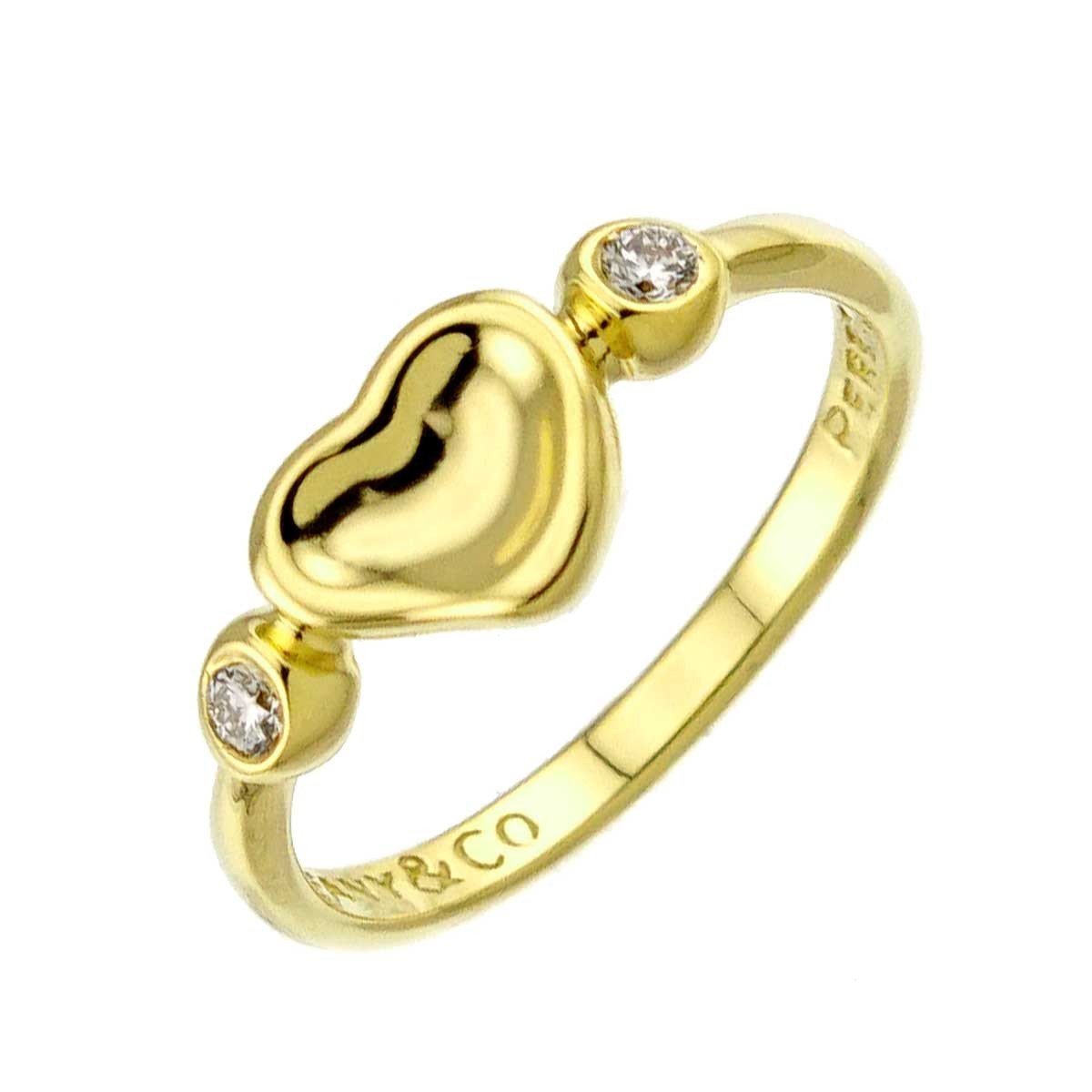 TIFFANY CO. Full Heart Diamond Ring 18K YG 750 Size4.5(US) 903146260