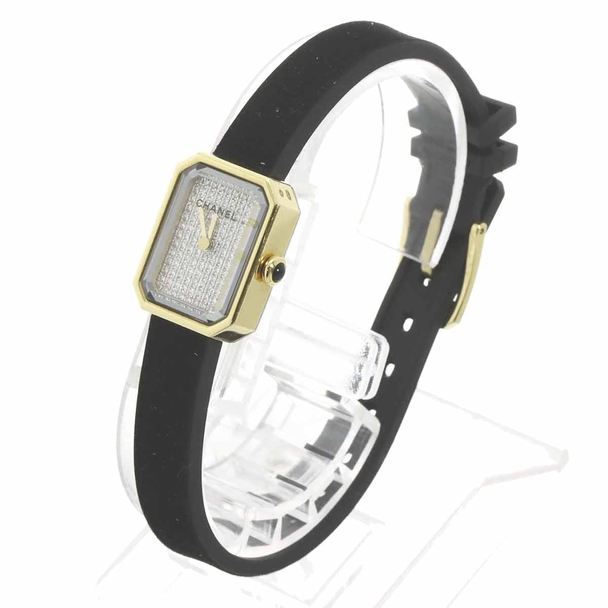 CHANEL Premiere Velvet H6126 Quartz Diamond K18YG Silver Dial Ladies 903449692