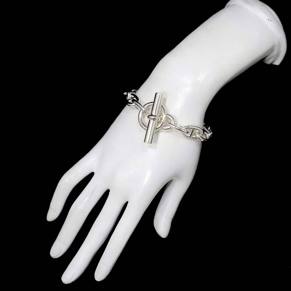 HERMES Chaine dancre MM Bracelet Silver 925 902529985