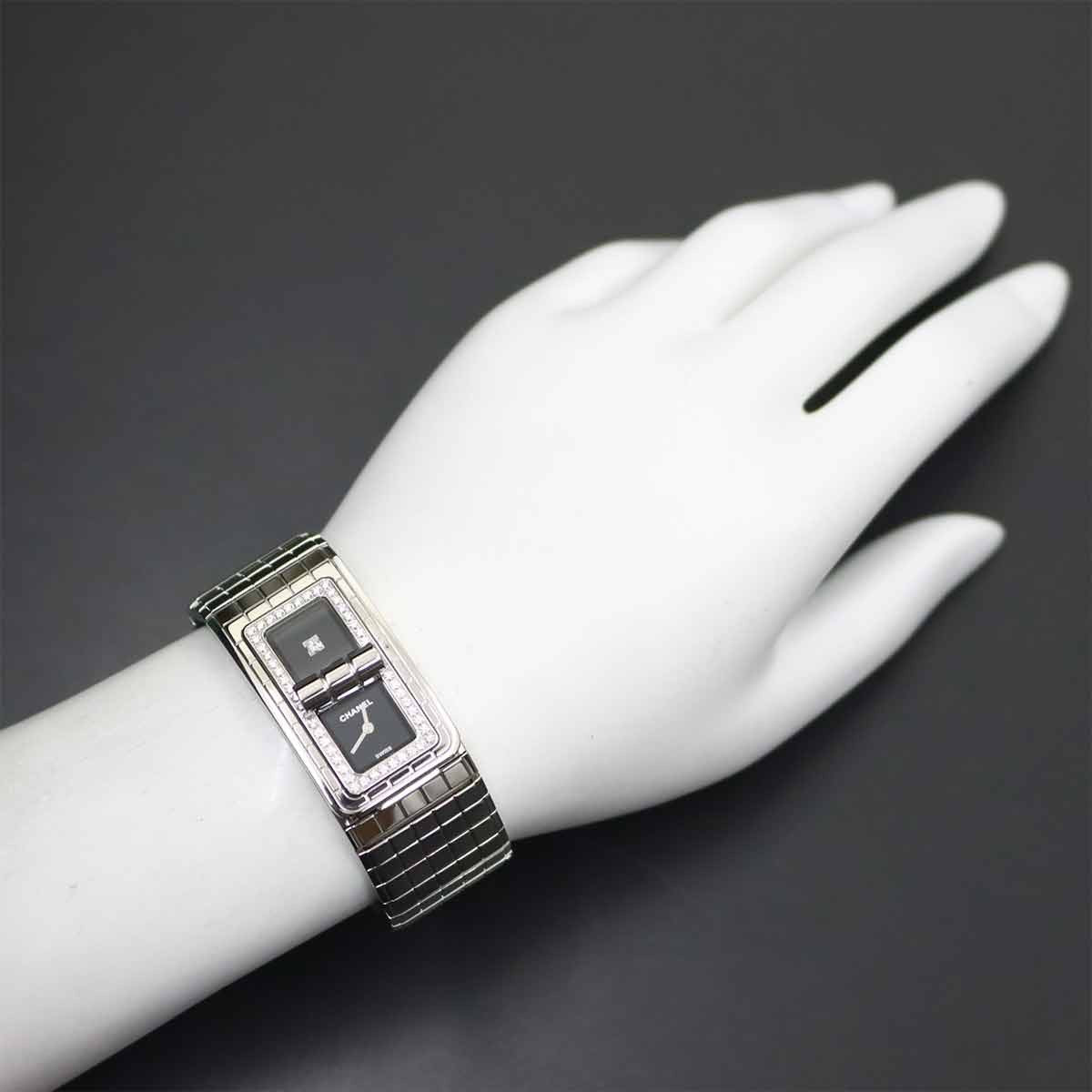 CHANEL Code CoCo Diamond H5145 Quartz Black Dial Ladies Watch 903129752