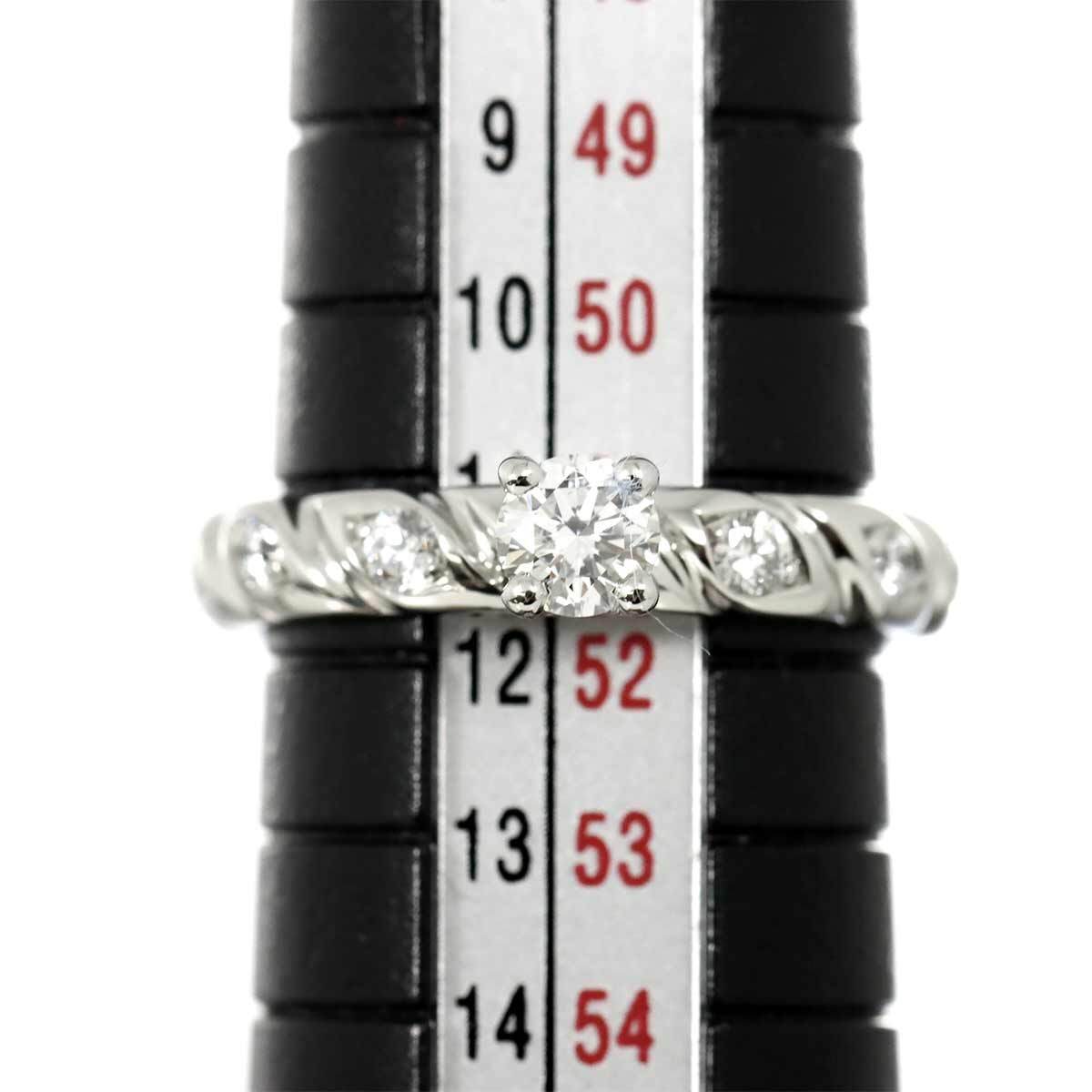 CHAUMET Diamond 0.27ct F/VVS1/EX Ring Pt size52 5.75-6(US) 902817265