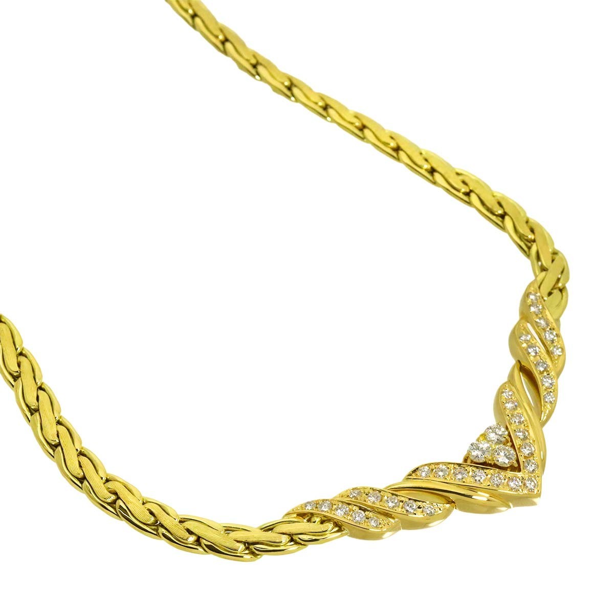 Jeunet Diamond 1.22ct Necklace 18K Yellow Gold 750 903359952