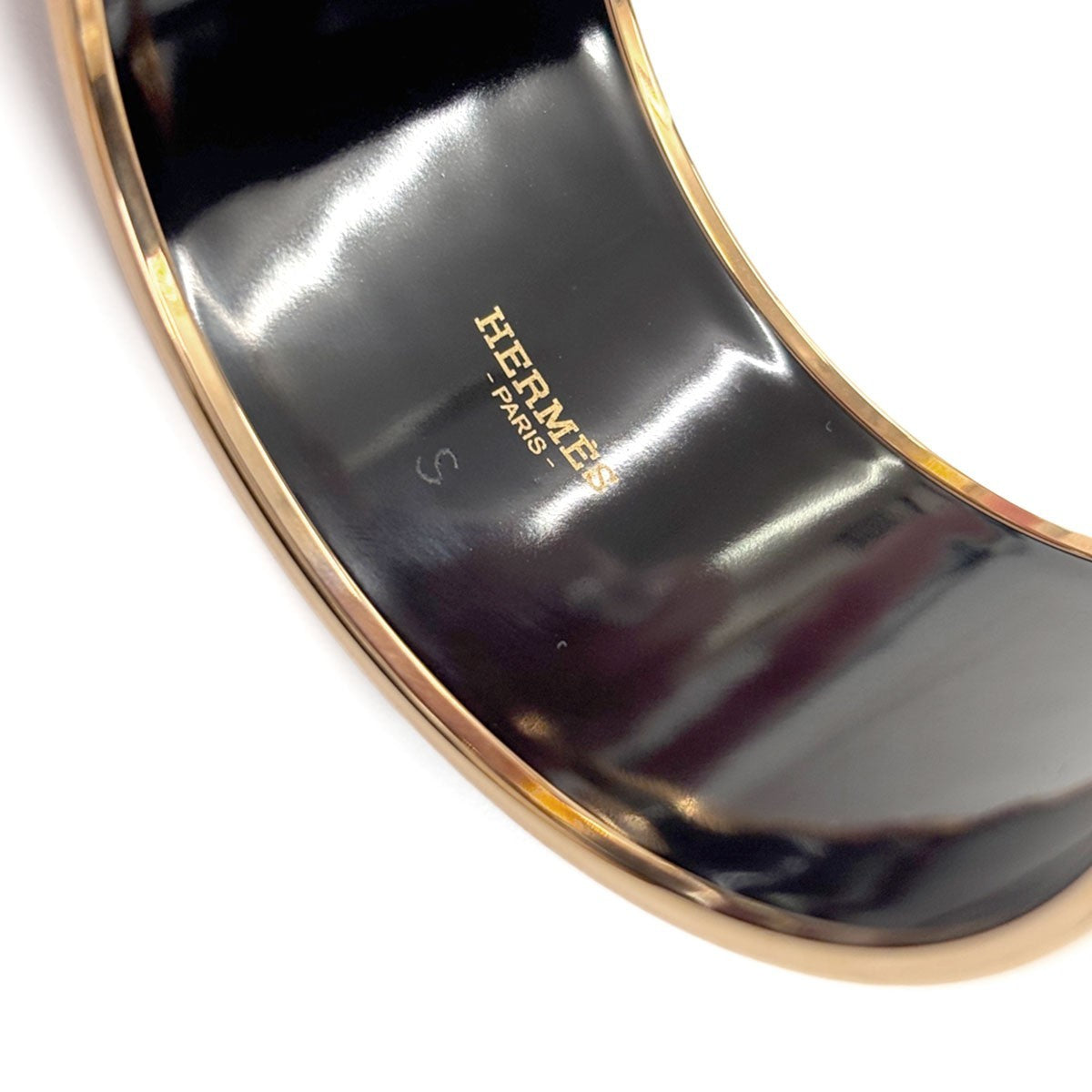 HERMES Email TGM Bracelet Bangle Blue Multicolor Gold Accessory 903254774
